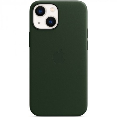 Leder-Case MagSafe Apple iPhone 13 Mini - Sequoia Green