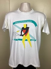 Vtg 80s 90s Prince Tennis T-Shirt White M Made In USA Single Stitch Sports