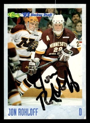 1993 Classic '93 Hockey Draft #78 John Rohloff Signed Autograph (no COA) *d2