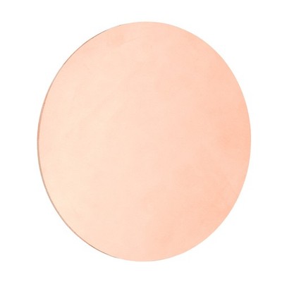Copper Round Plate, 0.03'' Thick 5'' Dia C1100 Pure Copper Sheet