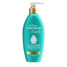 OGX Locking  Coconut Curls Air Dry Cream, No Parabens, 6 Oz