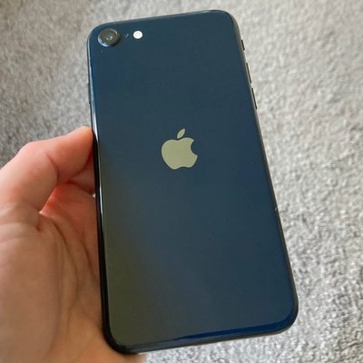 Apple iPhone SE (3rd Gen) 64GB Blue T-Mobile 4.7'' iOS Smartphone Used