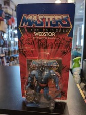 MOTU VINTAGE WEBSTOR CLEAR Masters of the Universe MOC sealed Mattel He-Man