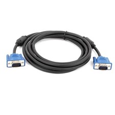 Blue 15 Pin SVGA VGA Adapter Monitor M/M Male To Male Cable Cord For PC TV 2.7M