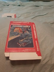 NEW ORIGINAL THUNDER CASTLE BOX for Intellivision - NEVER UNFLATTENED!