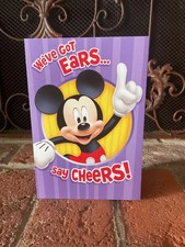 New Happy Birthday Foldout XL Greeting Card Mickey Mouse W/Envelope For Kids