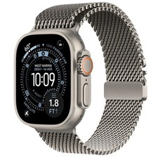 Milanese Loop Titanium Strap For Apple Watch Ultra 3 Series 11 10 9 8 7 Bracelet