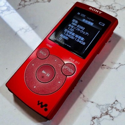 SONY WALKMAN NW-E062 2GB Red MP3 Player Tested Retro Vintage Used