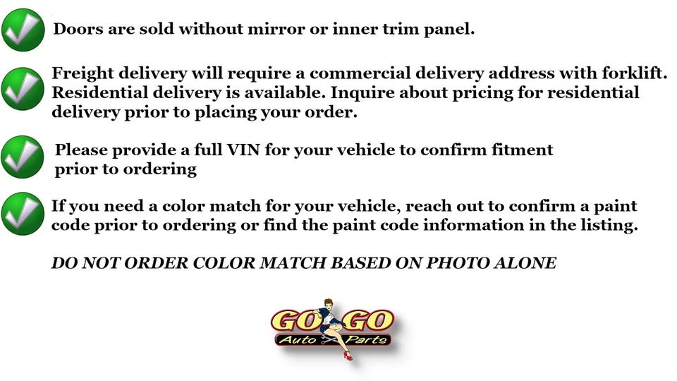 Puerta delantera derecha pasajero 2 puertas sin ventana de ventilación se adapta a 81-83 ESCORT 9786542 Foto 2 de 3