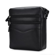 Hudson & James Real Leather Man Bag Mens Ladies Unisex Shoulder Cross Body Messe