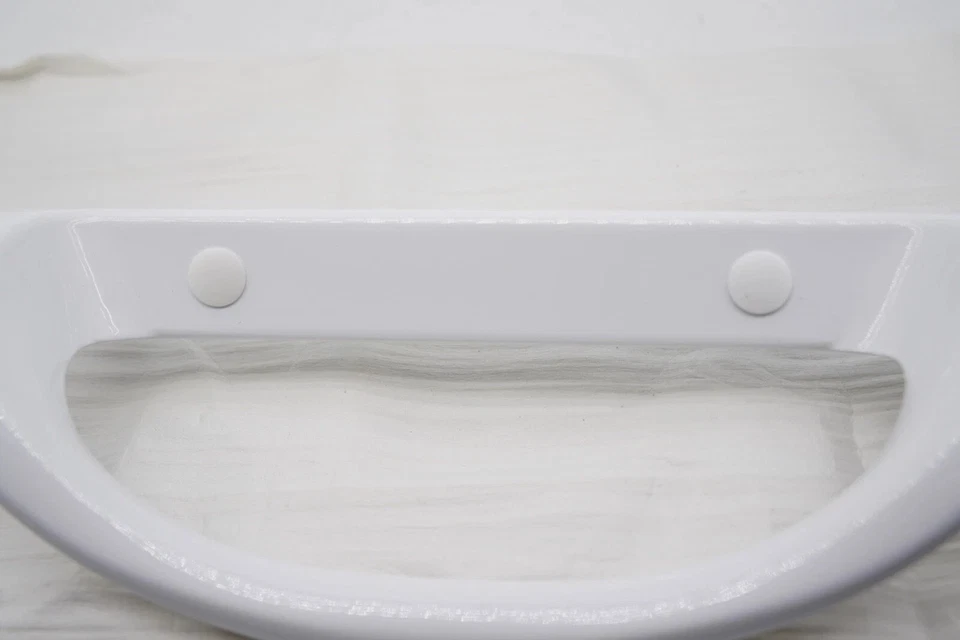 Juego de manijas de puerta correderas para patio blanco/negro sin llave reversibles 3-15/16" mortaja Foto 3 de 4