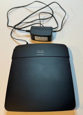 Cisco Linksys Router E1200 w/ Power Cord-5 Ports - Tested & Works