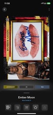 Topps Slam WWE Digital 2021 Kiss Gold Signature Relic Ember Moon 103cc LEGENDARY