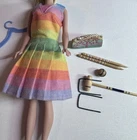 Vintage Mattel’s Barbie’s Fun And Games Dress Purse Croquet Items Hanger VG#1619