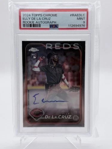 2024 Topps Chrome Elly de La Cruz Rookie Auto PSA 9