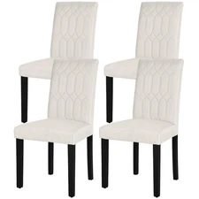 Upholstered Dining Chairs Set of 4, Modern Accent Parsons with Comfort Seat, ...