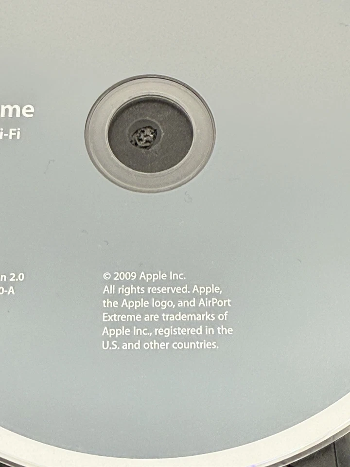 Apple Macintosh AirPort Extreme Dual Band 802.11n Wifi Ver 2.1 Installation CD - Image 3 of 3