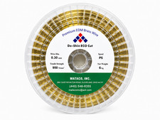 .012" (0.30mm) Hard Brass EDM Wire, 13.2 lb Spool P5 Mitsubishi Sodick Fanuc