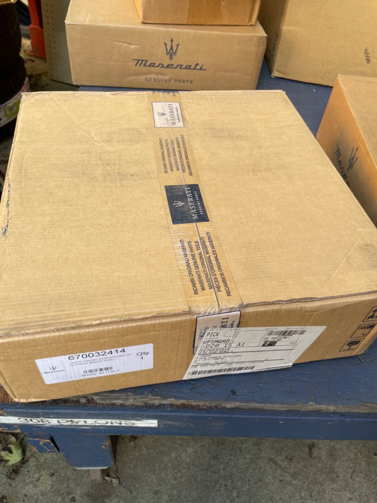 Maserati OEM 670032414 RH Rear Brake Disc