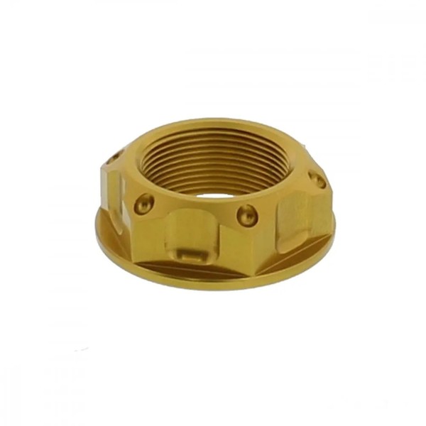 Mutter FüR Lenkkopf M22X1.00Mm Alu Gold FüR Triumph Speed Triple 750 Bj. 1997-image