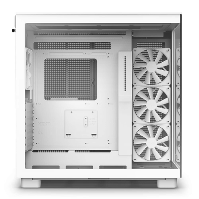 NZXT H9 Flow 2-Layer Middle Tower Gaming PC Case - White (‎CM