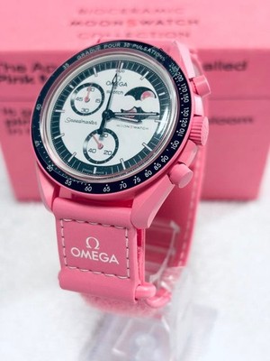 OMEGA x swatch Bioceramic MoonSwatch MISSION TO THE PINK MOONPHASE