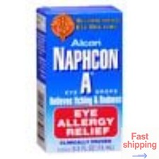 Naphcon-A Allergy Relief Eye Drops Actual Item May Vary , 0.5 fl oz