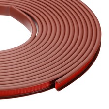 24.9 ft U-Shape Edge Banding, Adhesive Trim Protector Fit 1/2" Edge, Red