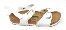 Birkenstock Rio Plain white 1029561 sandalo kids bianco a pianta stretta