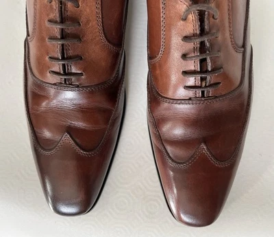 Derbies Chaussures Heyraud Homme 41 Cuir Comme Neuves - Photo 1/4