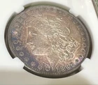 Uncirculated 1897 Philadelphia Mint Silver Morgan Dollar -Amazing Toning