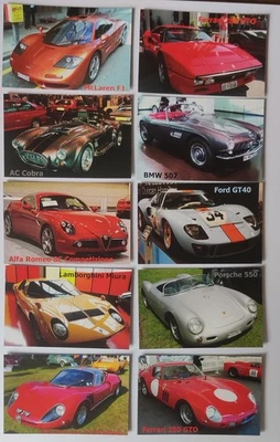 Memory Card Game Cars For Kids & Adults 30 sets / 60 Cards Matching Game