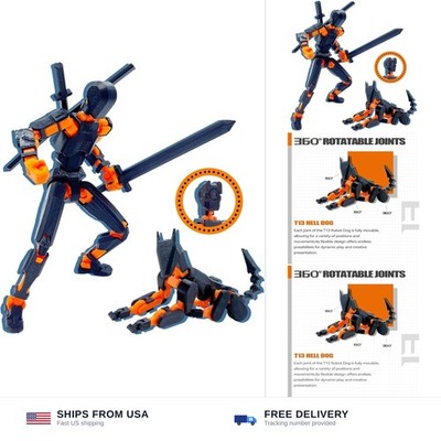 Uodofy (Assembly Completed) T13 3D Action Figure Set,Dummy Robo Titan 13 Acti...