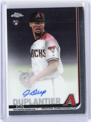 2019 Topps Chrome #RA-JD Jon Duplantier Rookie Autographs Refractor #/499
