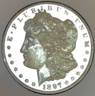 1897 O MORGAN ULTRA PROOF LIKE! DEEP LIQUID MIRRORS! SO RARE!  SCRATCH NR #64709