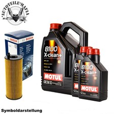Motul Öl 5W30 X-Clean + mit Ölfilter 7 Liter für BMW MINI TOYOTA