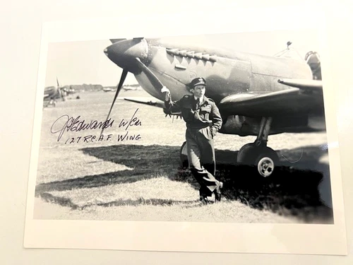 WW2 RCAF ACE JAMES ‘Stocky’ EDWARDS SIGNED PHOTO 127 WING FIGHTER PILOT - #31