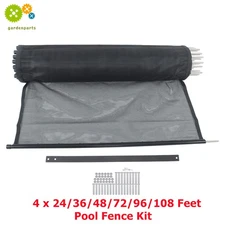 4 x 24/36/48/72/96/108 FT Pool Fences Inground Pool Removable Fences Outdoor