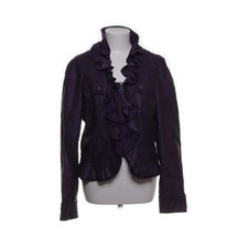 H&M, Jacke, Damen, Größe: 46, Lila, Lederimitat/Polyester/Polyurethan #egV