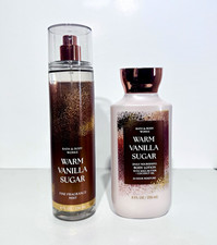 Bath  Body Works Warm Vanilla Sugar Fragrance Mist  Body Lotion Set 8 fl oz
