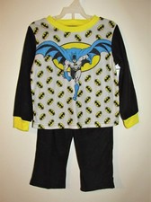 Infant Boys BATMAN Flannel Pajama Set Size 12M BRAND NEW W TAGS
