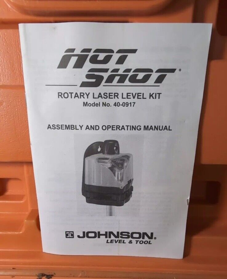 JOHNSON Llevel and Tool Hot Shot - Rotary Laser Level Kit 40 JOHNSON Llevel and Tool Hot Shot - Rotary Laser Level Kit 40