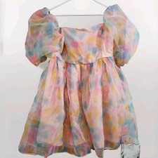 Shein Rainbow Plus Smock Dress
