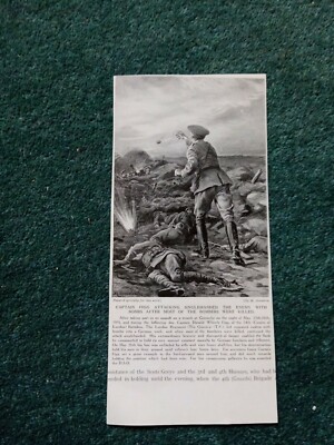 Sa56 Ephemera WW1 Bild Kapitän Donald Figg London Regiment Givenchy 1915