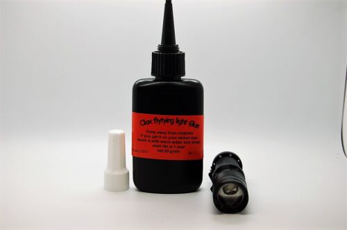 50 Gram Light UV Resin, Glue for Fly Tying and Zoomable UV Torch for Curing - Picture 1 of 3
