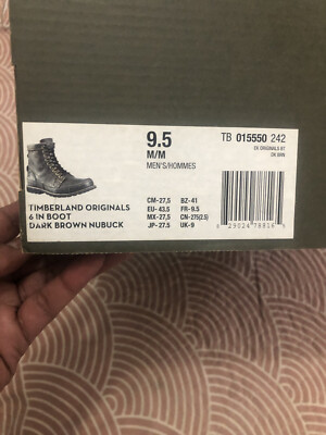 timberland Originals 6 inch Dark Brown Nubuck