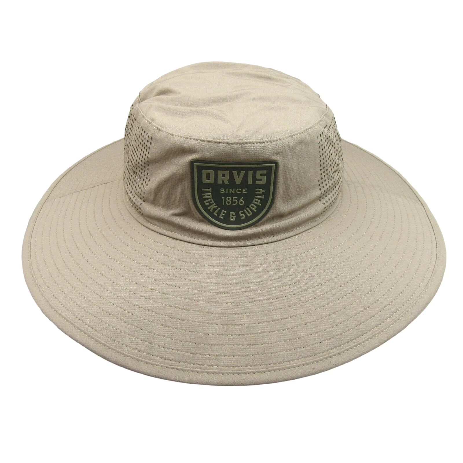 Orvis Wide-Brim Performance Sun Hat Khaki Beige One Size Fit NEW