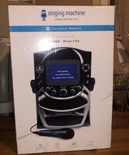 Singing Machine Karaoke Bluetooth CD G 5" Color Monitor W/Microphone STVG569BTBK