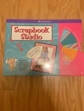 American Girl Scrapbook Studio Craft Kit NEW Stickers Paper Ribbon and book 8x7