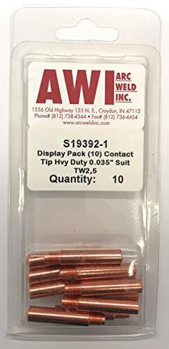 Masterweld Lincoln Style Contact Tips - .035 Size For Magnum 100L Mig Gun (25 Pack)